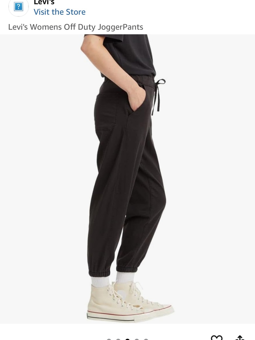 Levi's Black Women's Jogger Track Pants